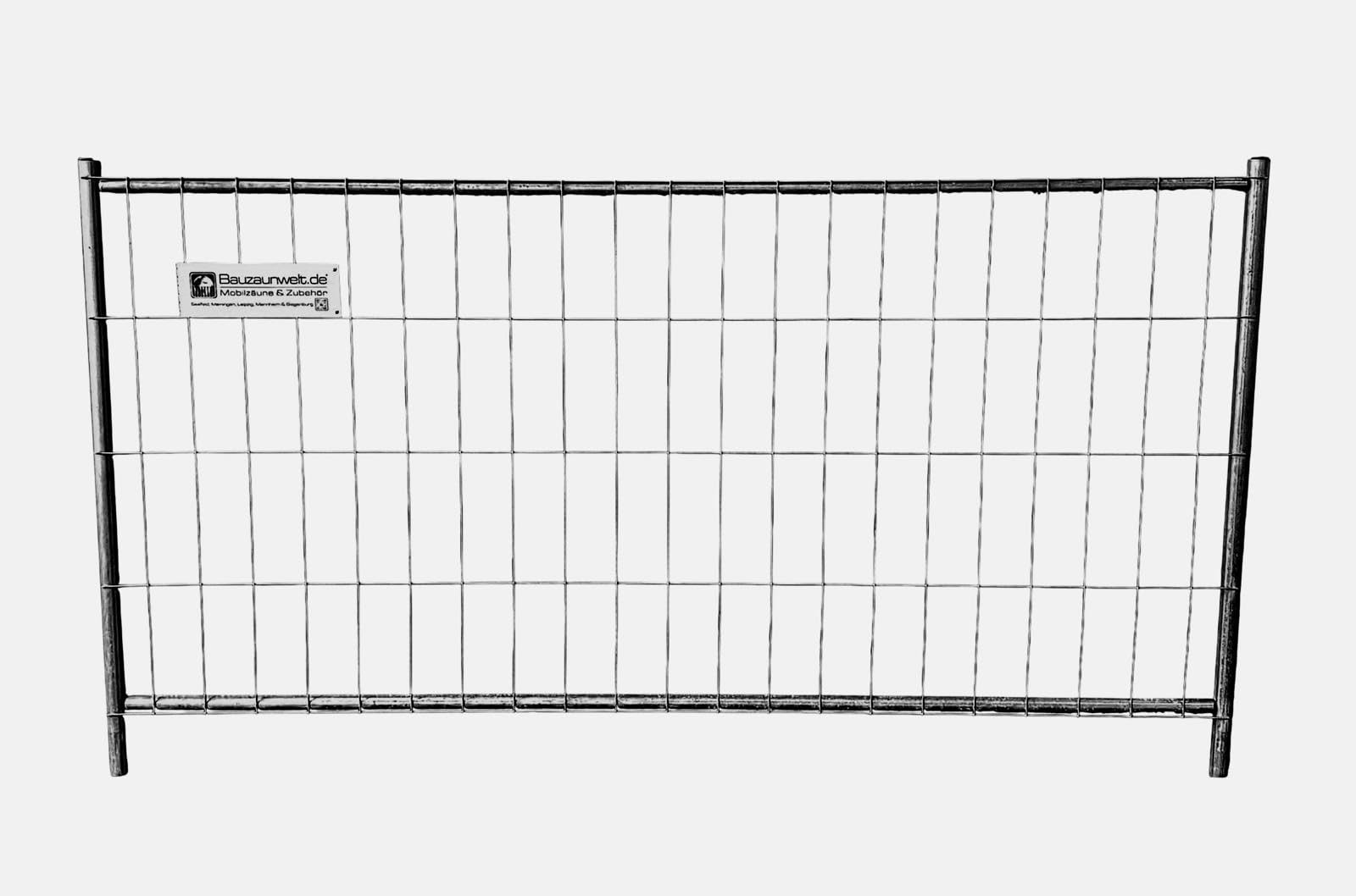 Bauzaun 8 kg 2,20 x 1,20 m - Drahtstärke 3 mm - halbhoher robuster und langlebiger Mobilzaun