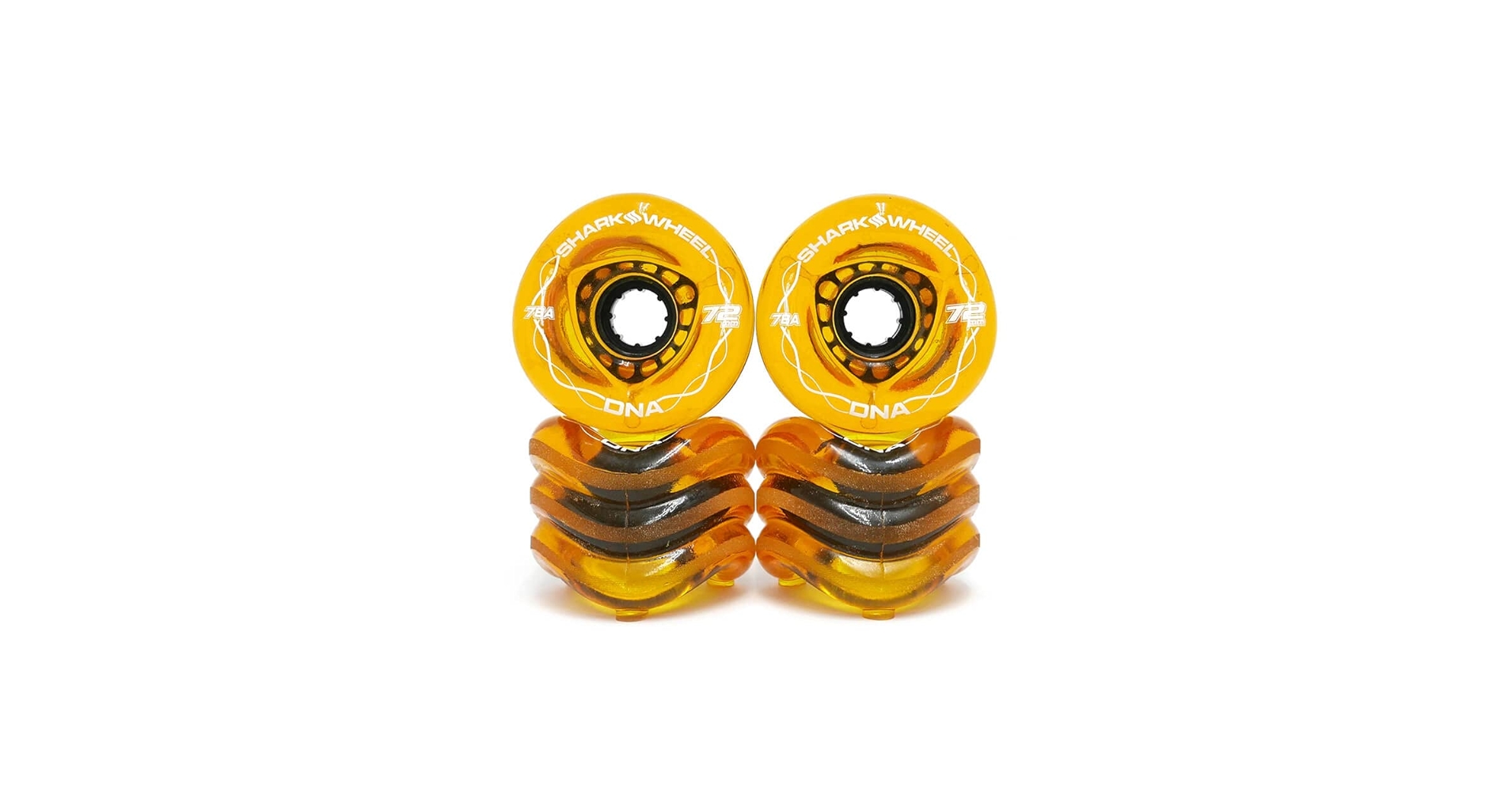 o18☆新品 未開封☆ シャークウィール 72mm 78a クリア グリーン 4☆新品 未開封☆ シャークウィール 72mm 78a クリアアンバー