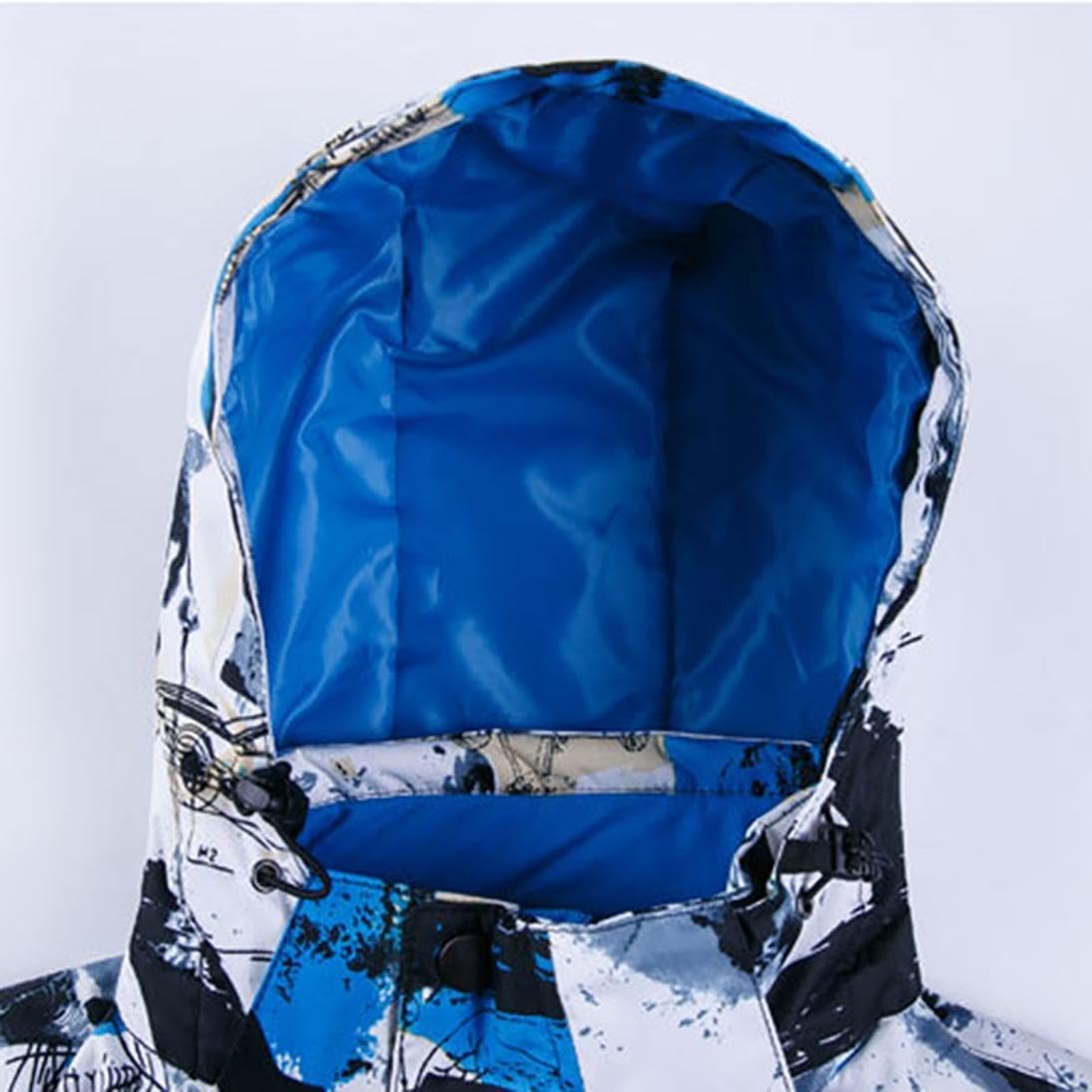 Men’s Waterproof Windproof Snow Jacket Insulated Outdoor Raincoat Winter Loose Hooded Snowboarding Ski Jacket