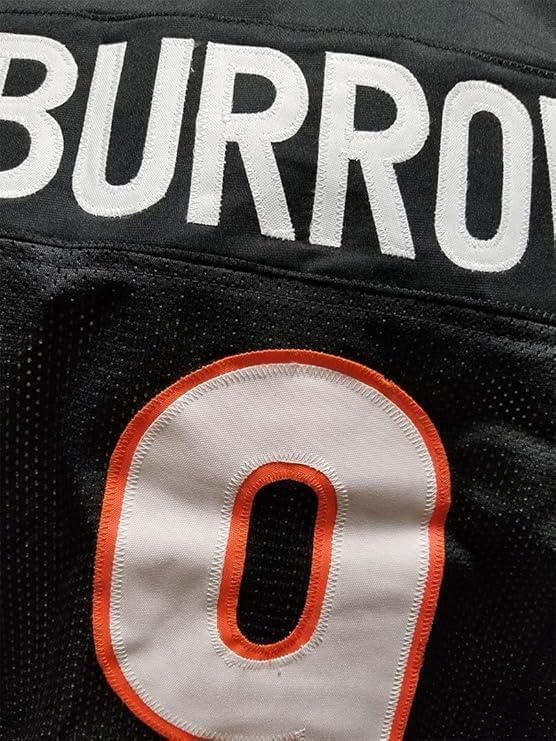 Custom Stitched Joe Burrow Youth Black Jersey Size Youth Small