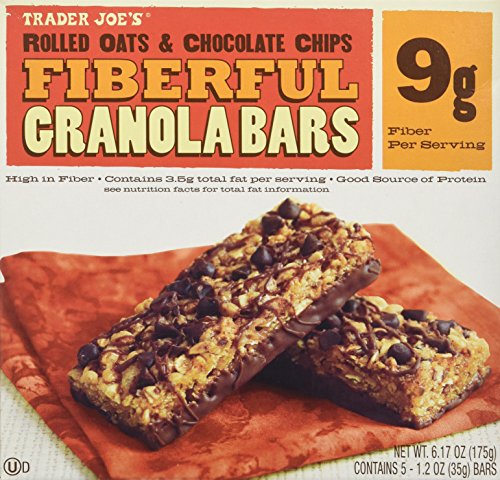 2 Boxes Trader Joe's Fiberful Granola Bars Rolled Oats & Chocolate Chips 9 g Fiber - image 4