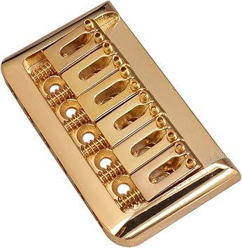 Electric Guitar Bridge Saddle for 6 String Bass ST Telecaster Guitar Gold Guitar Parts Bridge