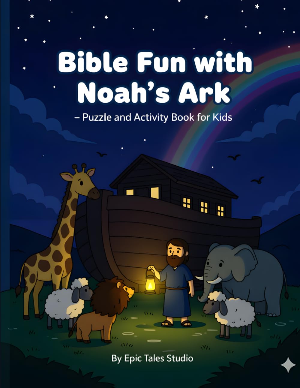Bible Fun with Noah’s Ark – Puzzle and Activity Book for Kids: Fun Learning with Bible Stories through Puzzles & Games