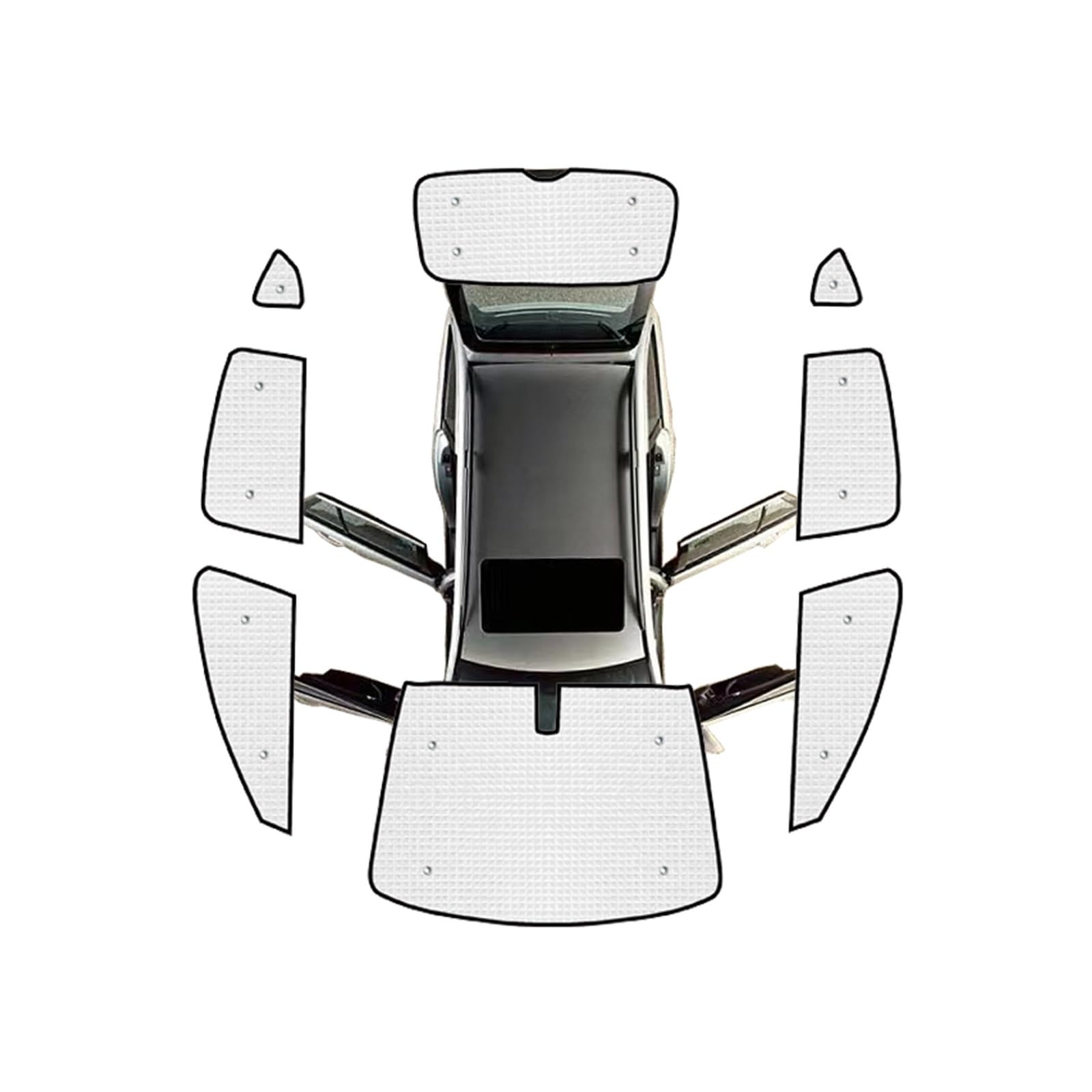 Tendine Parasole Coperture Complete Parasole Parabrezza Finestra Protezione Solare Visiera Per Citroen C4 MK1 Hatchback 2004 2005 2006 2007 2008 2009 2010 Parasole Auto Bambini ( Misurare : Front Wind