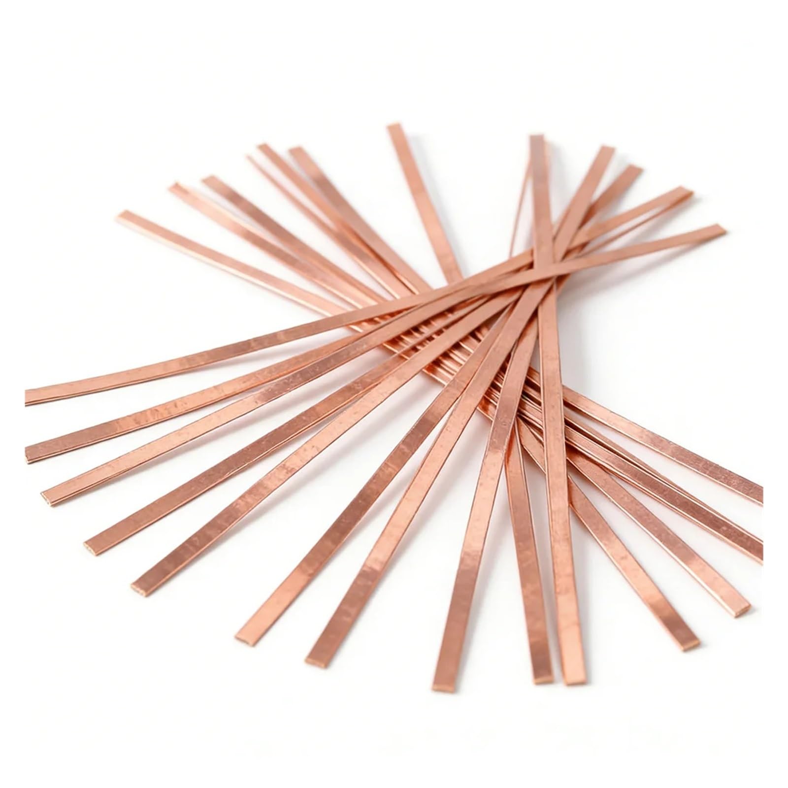 Alambre de cobre puro Alambre plano de cobre puro T2 for manualidades DIY, envoltura de tiras de Metal, alambre de cobre plano estrecho resistente al deslustre, 5m(Thick 0.3 width 2mm)