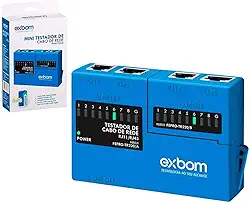 Mini Testador de Cabo de Rede RJ45 e RJ11