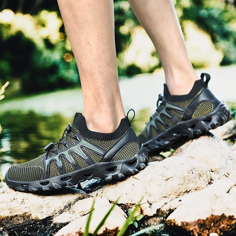 TANGYUGEN Mens Womens Water Shoes Quick Drying Aqua Beach Shoes Water Hiking Shoes Lightweight Water Sports Shoes for Swimming Fishing Kayaking - Image 4