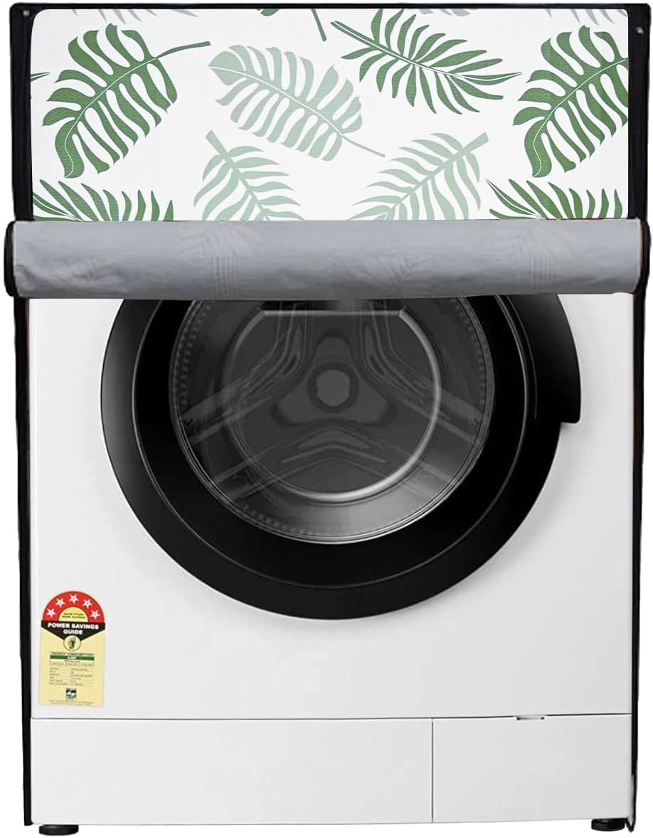 Wings Star Waterproof & Dust-Proof Front Load Fully Automatic Washing Machine Cover for 7.5Kg, 8 Kg, 8.5 Kg, Polyester