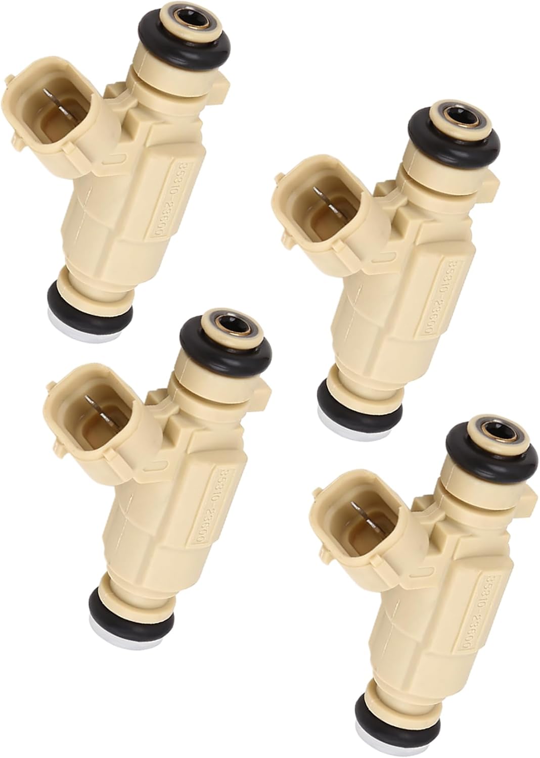 Motoforti 4pcs Fuel Injector for Hyundai Santa Fe Tucson Elantra Tiburon for Kia Optima Rondo Soul Sportage Spectra Spectra5 2.0L 2.7L Long-lasting