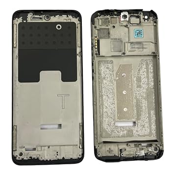MAXOUT Front Housing LCD Frame Bezel Plate for Redmi 10 Prime - Black