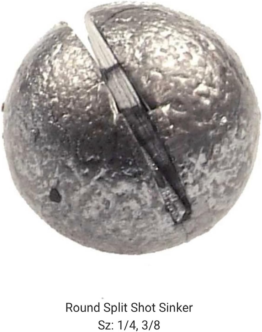 BT Outdoors Round Split Shot Sinker Sz: 1/4, 3/8 oz Aluminum Grey Fishing Weight 15 Cavities Do it Molds