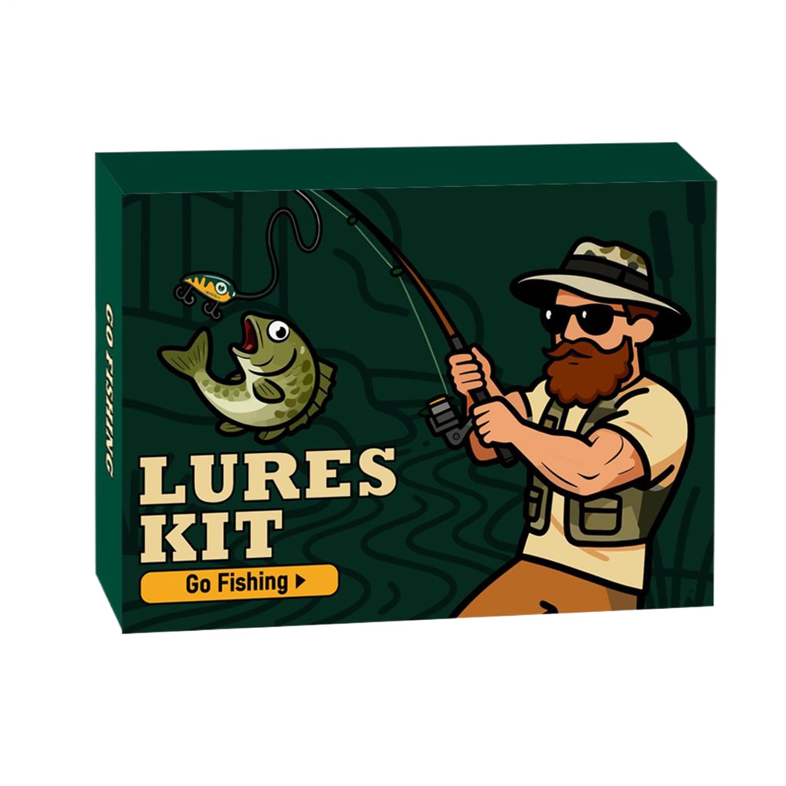 Calendario De Adviento Para Pesca 24 Días de Diversión Rellenos para Medias | Calendario De Adviento Con Señuelos De Pesca para Pescadores Chicos Adolescentes y