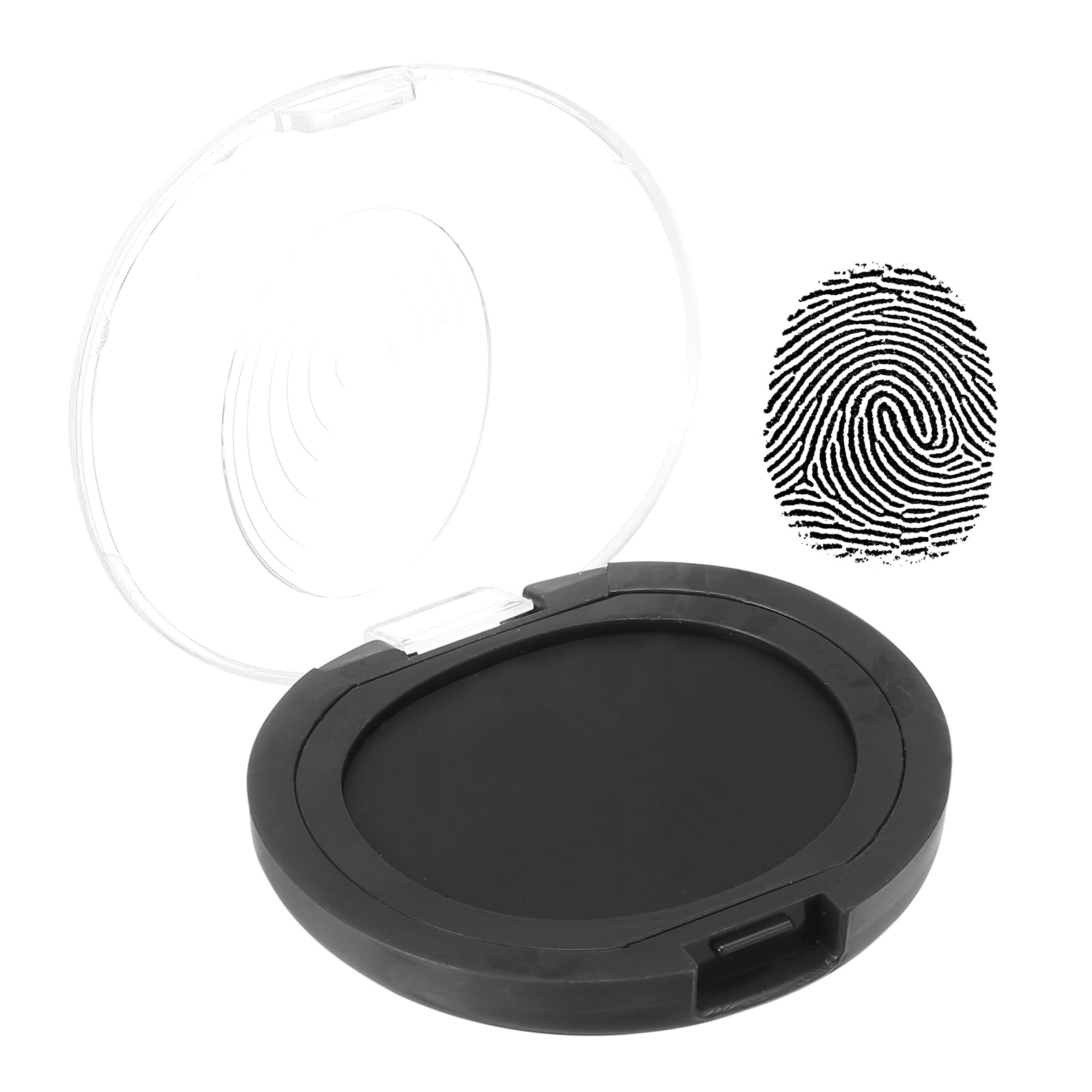 PATIKIL Fingerprint Ink Pads, Thumbprint Ink Pad Quick-Drying & Portable for Notary Stamp Office Supply Identification ID Security Enforcement Fingerprints, Black