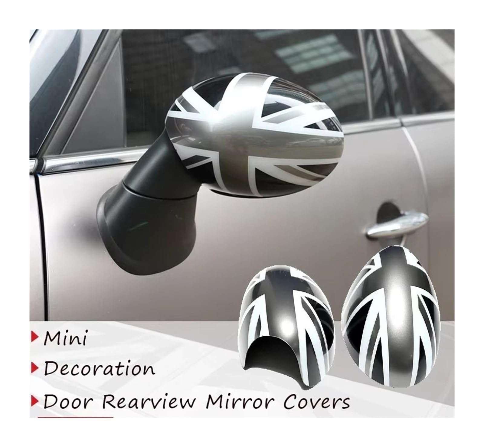 Coperture Specchietti Retrovisori Per Mini Per R50 Per R52 Per R53 Hatchback Accessori Decorativi Auto Copri Specchietti Retrovisori Auto 2 Pezzi(Red)