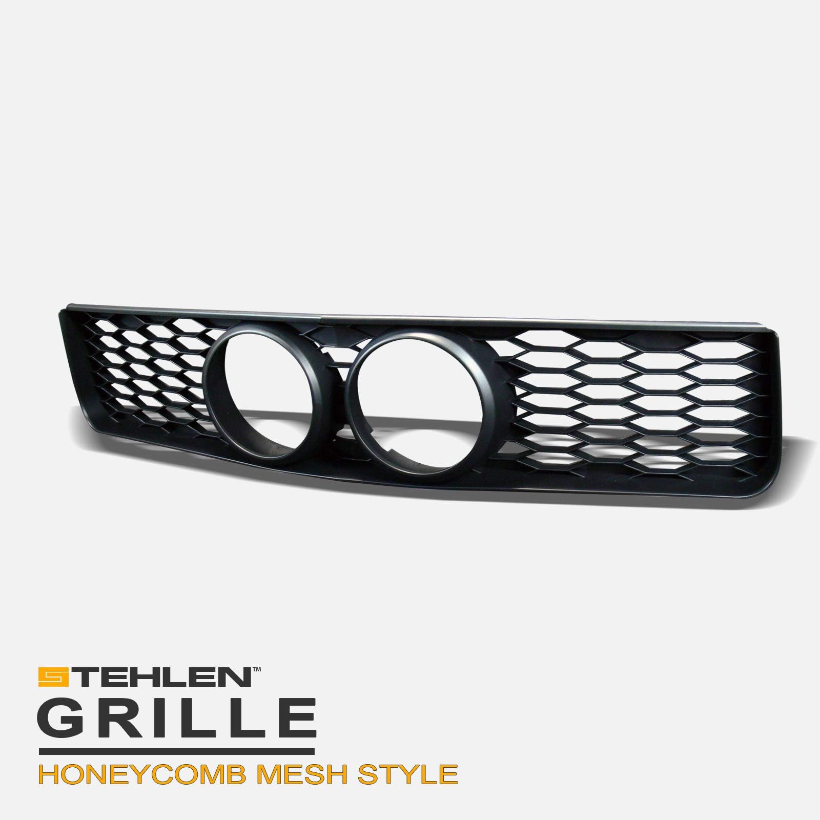 Stehlen 642167821571 Compatible With 2005-2009 Ford Mustang GT Honeycomb Mesh Front Hood Bumper Grille - Glossy Black
