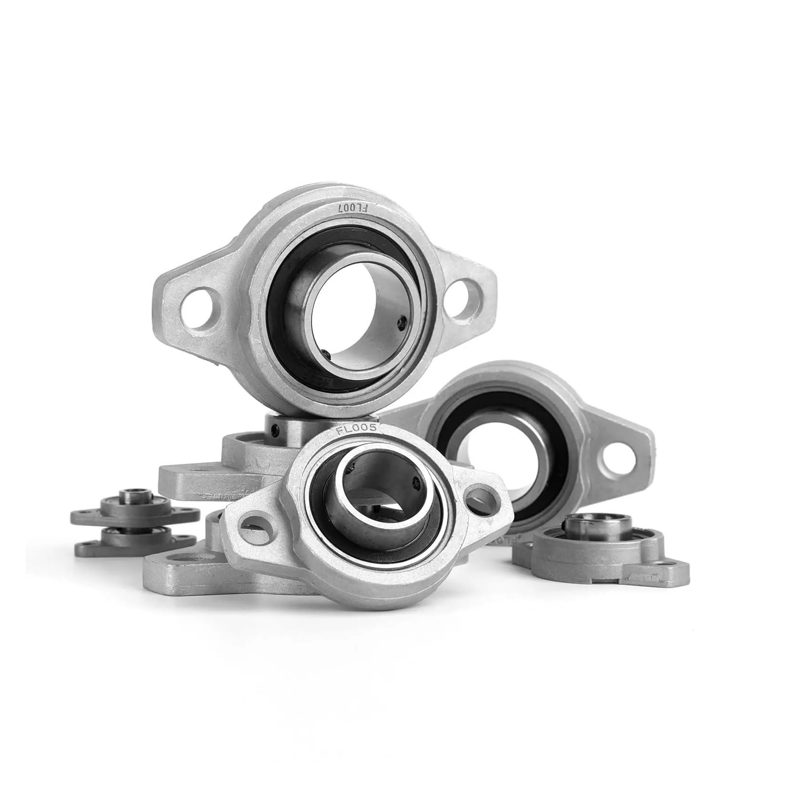 Cuscinetto con supporto integrato Albero lineare con inserto in lega di zinco con cuscinetto rombico da 4/10 pezzi 8mm-25mm(KFL003 17MM,10Pcs)