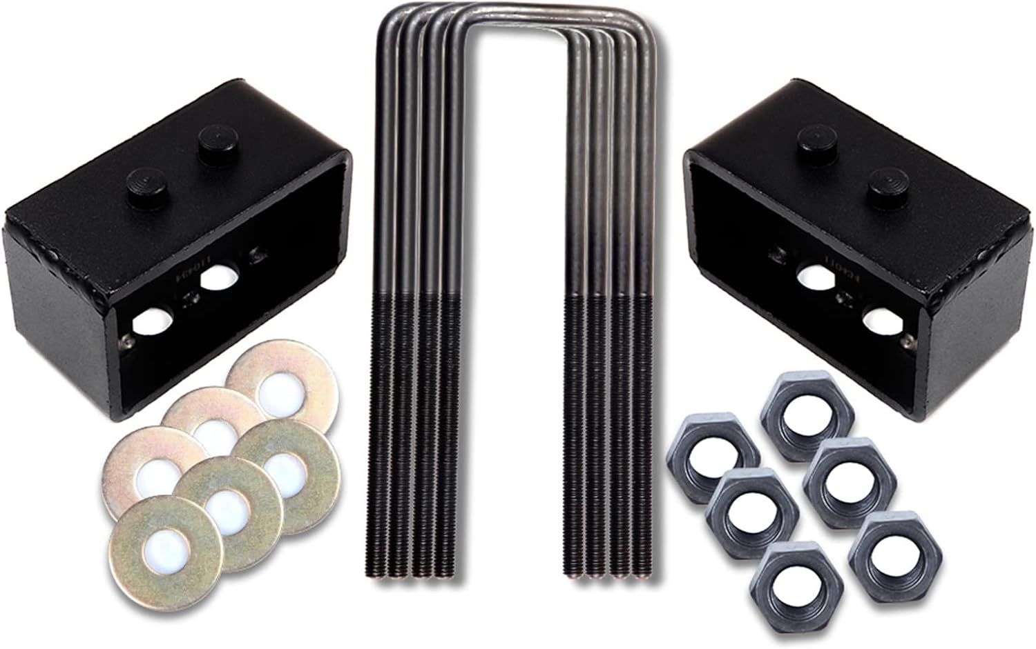 ECCPP Lift Blocks Kit 2" Rear for Ford for F-150 U Bolts Strut Spacers Raise your vehicles 2 inch Rear Compatible for Ford for F-150 2004-2018 2WD 4WD