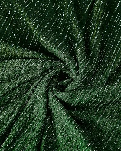 Image of Pinup Fashion Plus Size Formal Evening Glitter Prom Wedding Guest Dress | Silver thread straight knit, v-neck, empire waist, back zipper, a-line, maxi long, perfect for evening party, wedding guest