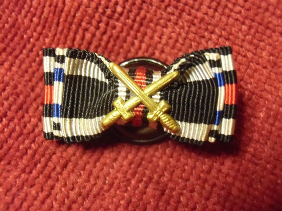 Ｗ帝政ドイツ軍/バイエルン王国＊３連ボタン穴用＊略綬（実物） W帝政ドイツ軍/バイエルン王国＊3連ボタン穴用＊略綬（実物） Amazon.