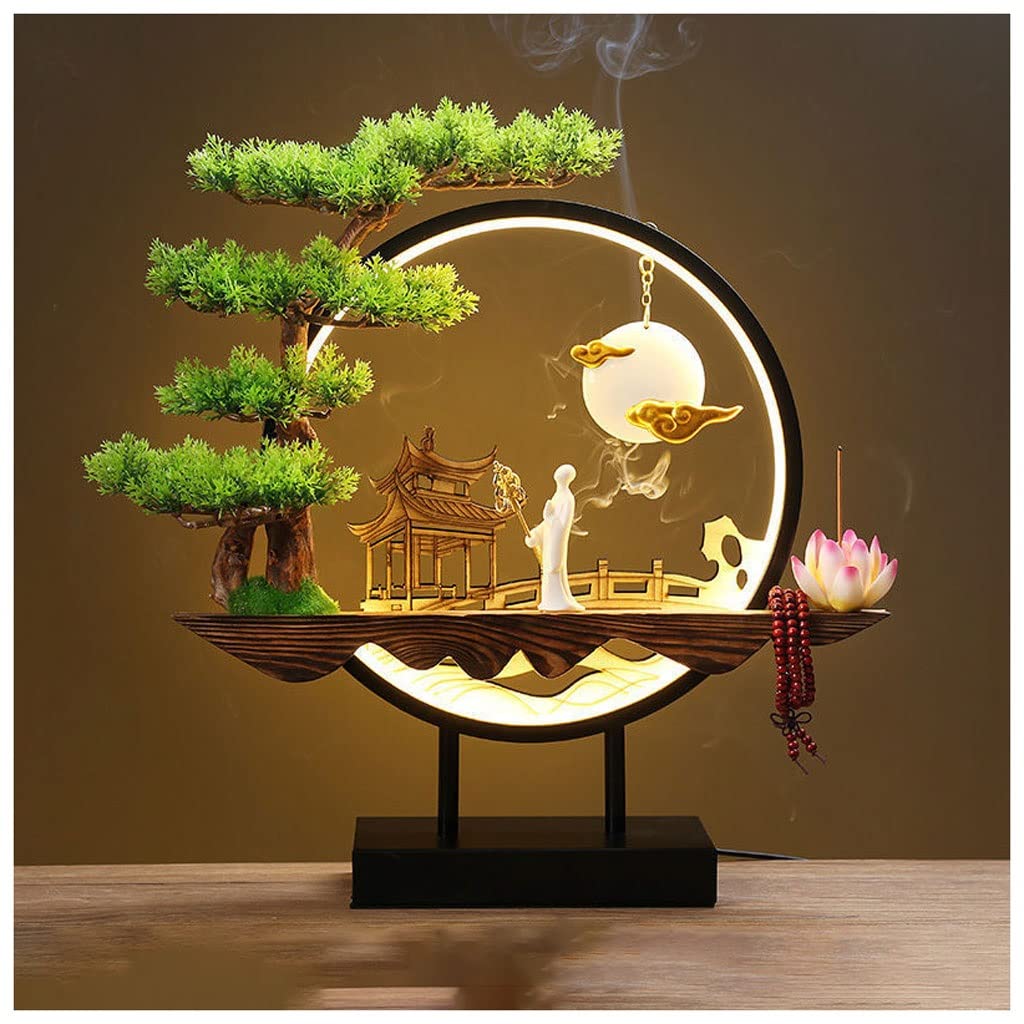 Basxdrfxz A Incense Holder Base Home Backflow Incense Burner Decoration Bedroom Cabinet Living Room Office Study(A)