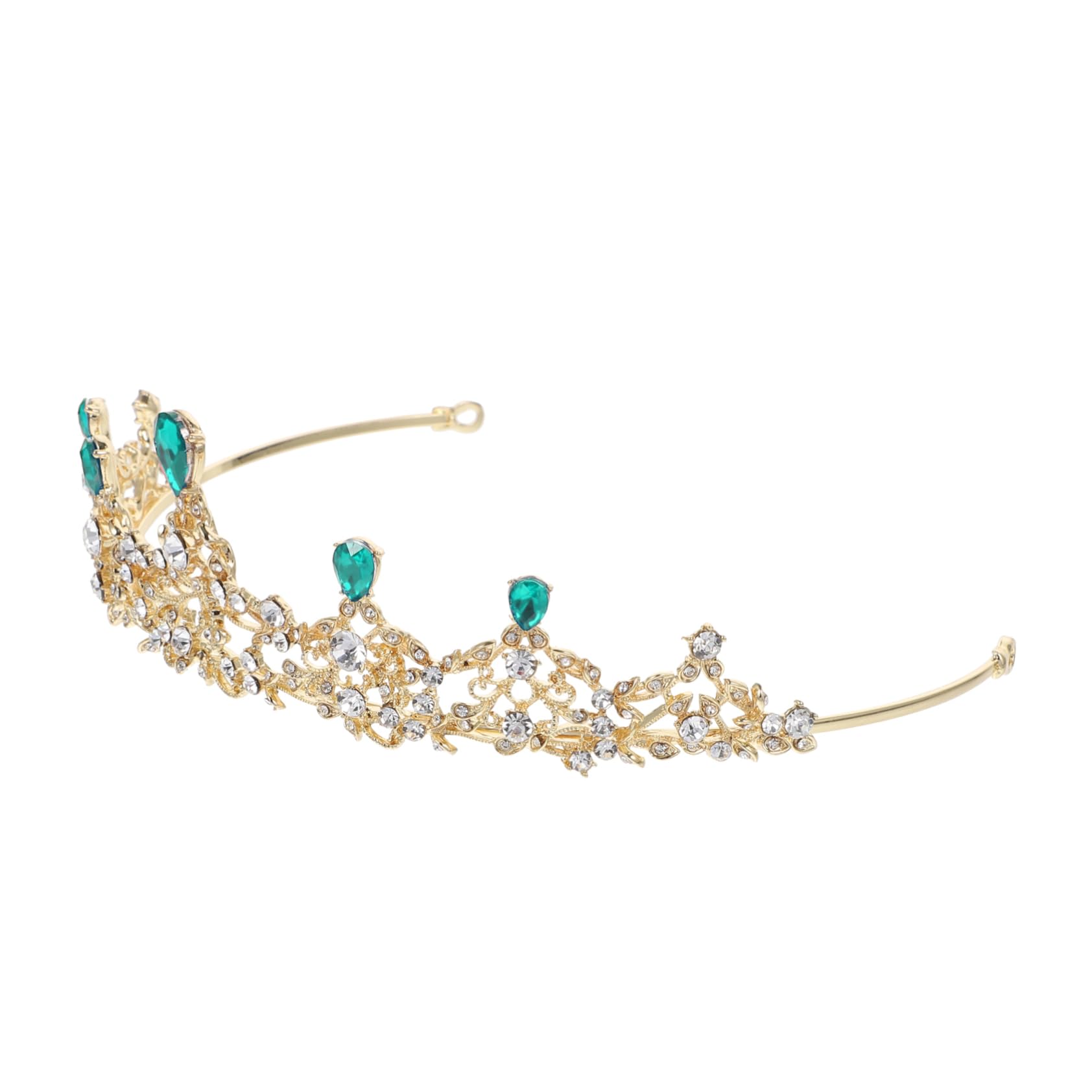 Healeved De Cristal Coronas De Princesa Lazo Para El Cabello De Dama De Honor Boda y Tiara Tocado De Novia De Boda Princesa Decoración