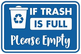 Classic Empty Trash Sign