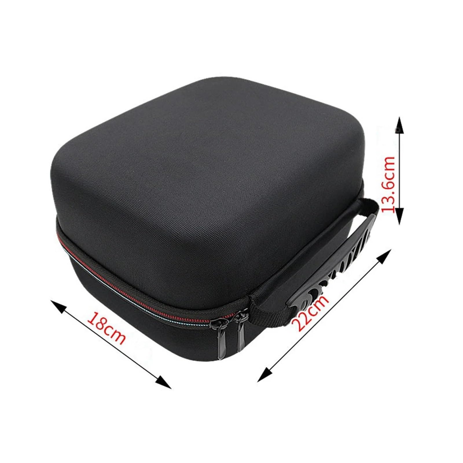 Custodia da viaggio rigida portatile for cuffie con guscio rigido tessuto Oxford antiurto e protezione EVA