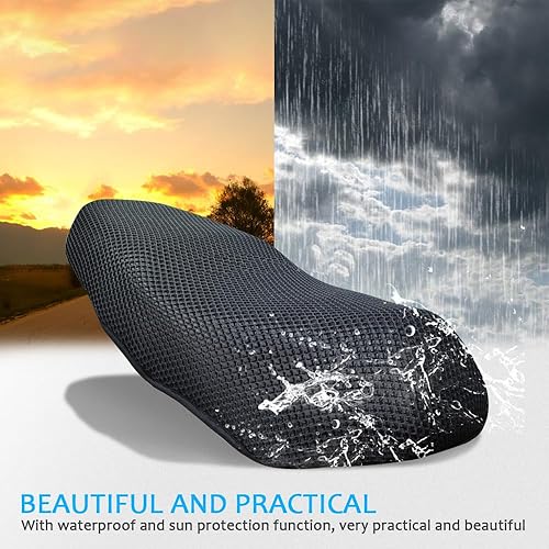 Miniatura 2 de Para BMW G310GS G310R G 310 G310 GS R Asiento trasero Cowl Cool Cover 3D Mesh Net Impermeable Sunproof Protector Motocicleta Accesorios