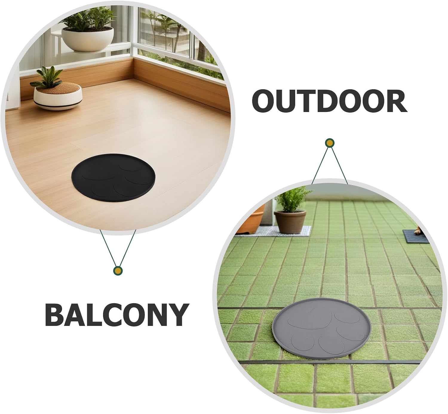Toddmomy 2pcs Large Waterproof Pet Feeding Mats with Raised Edges, Non-Slip Reusable Dog and Cat Food Placemat for Slow Feeders and Messy Eaters, Sturdy Food Bowl Mat for Dogs and Cats