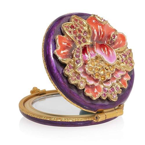 Miniatura 2 de Jay Strongwater Angela - Floral Round Compact - Brocade