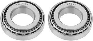 LANTRO JS Roller Ball Bearing 1 x 2 x 0.6 ", L44643 Bearing Kit Single Row Tapered Roller Bearing Cone Set (Pack of 2)