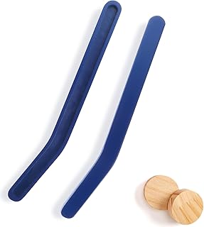 2 Sets Wooden Replacement Hockey Sticks and Pucks for Classic Wooden Tabletop Games Hockey Games Equipment Set Extra Accessories for Kids Children Adults Family