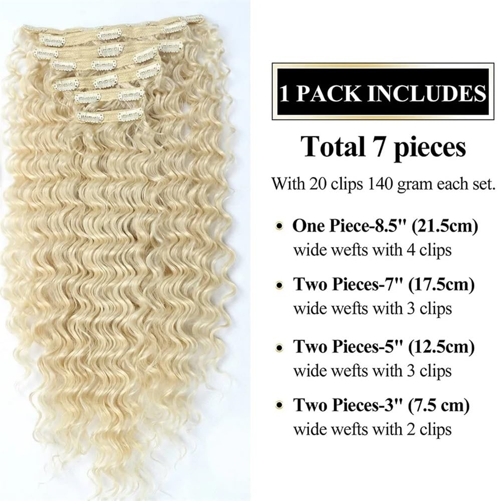 7 sztuk/partia spinek do przedłużania włosów, 140 g, żaroodporne włókno syntetyczne, proste włosy falowane (Light Brown)