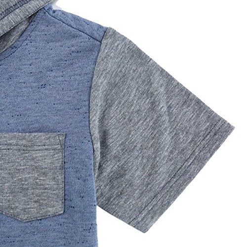 Short Sleeve Hoodie For Boys With Pocket, Kids Hoodie Sweatshirt4
