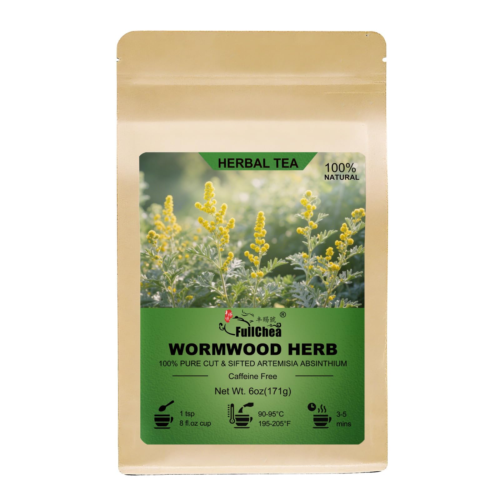 Amazon.com : FullChea – Wormwood Herb, 6oz/171g Cut & Sifted