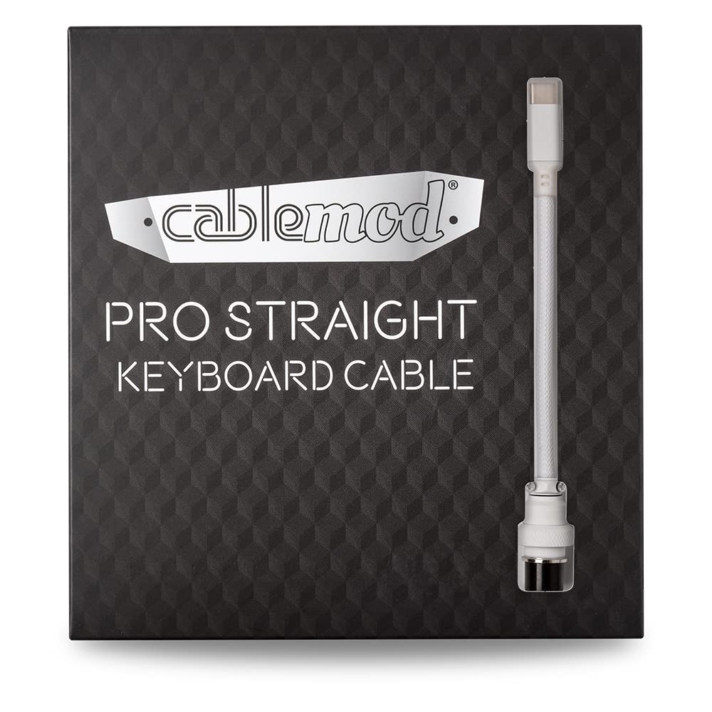 Amazon | CableMod Pro Straight Keyboard Cable (Glacier White, USB