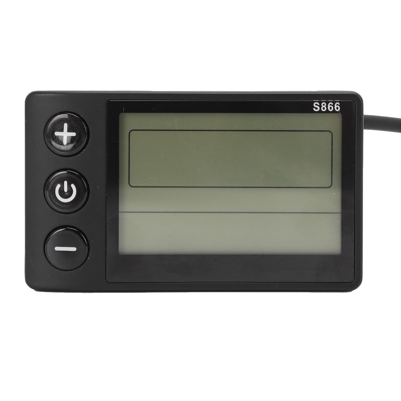 Display LCD per Bici Elettrica, Pannello di Controllo S866 con Contorno Impermeabile a 6 Pin per Modifica Scooter, Computer di Guida con Schermo Grande, Manubrio Universale da 22,2 Mm