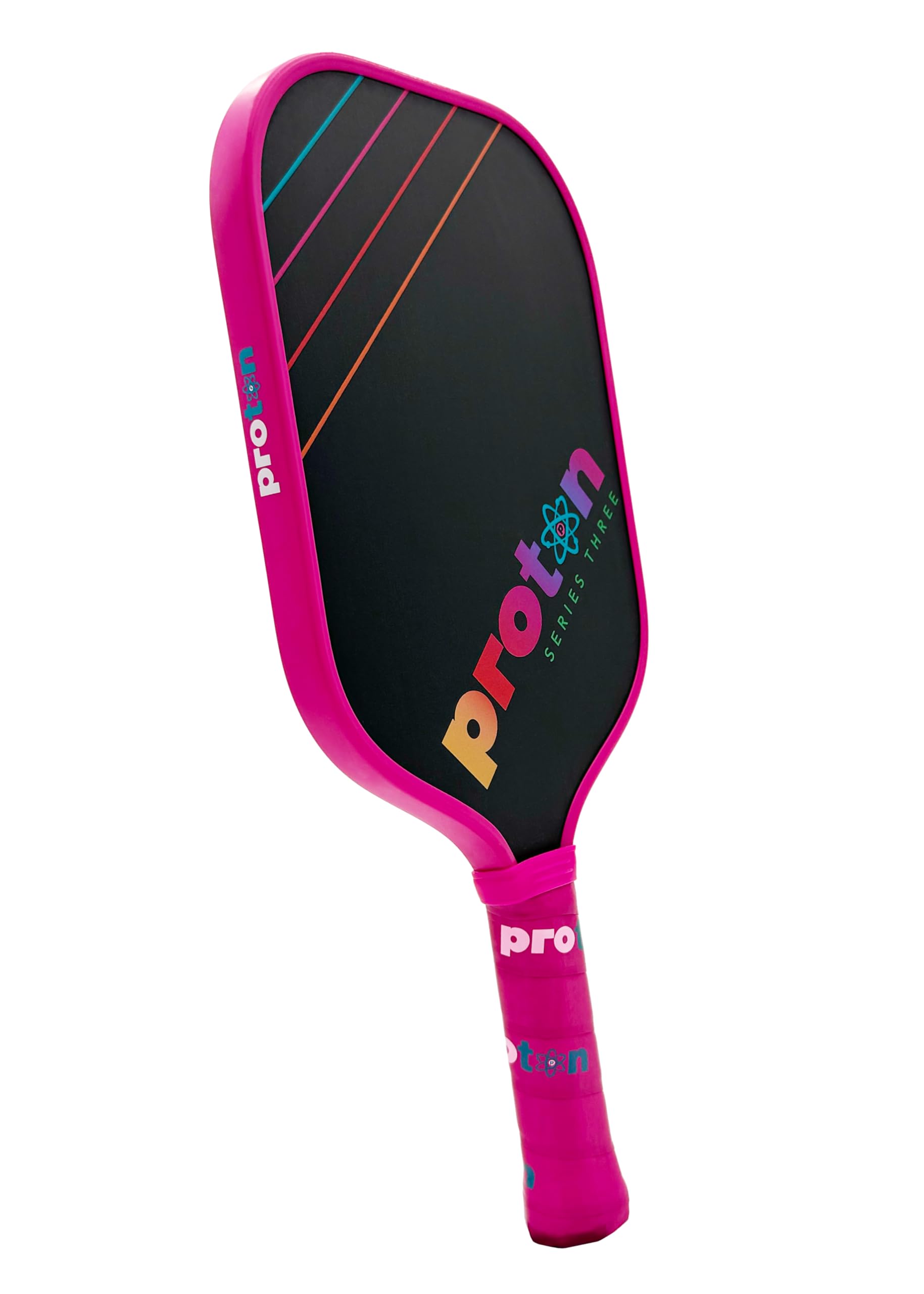 Proton Series Three Raw Carbon Pickleball Paddle, Framboesa