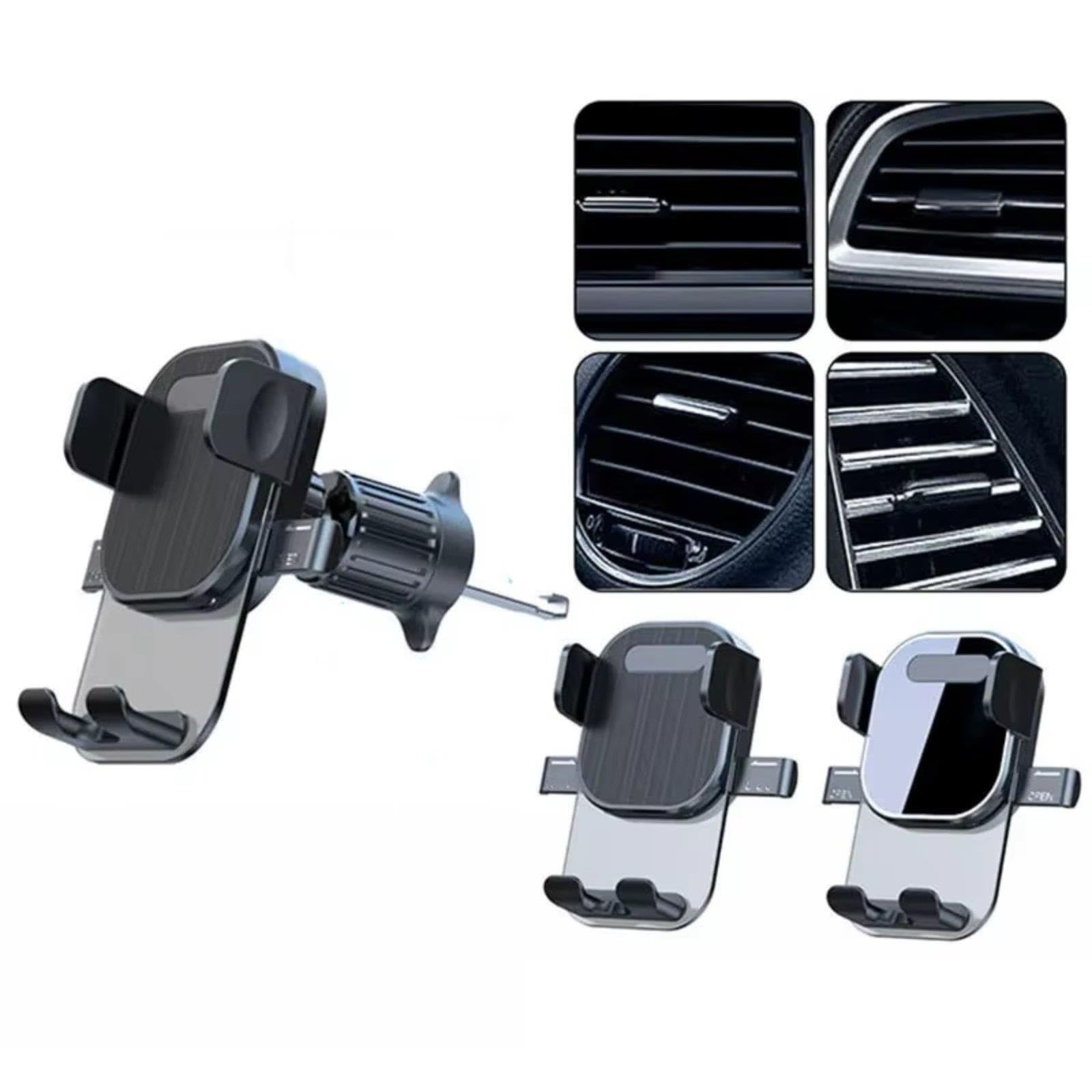 Support Téléphone Portable Grille Aération Voiture Smartphone Automatique