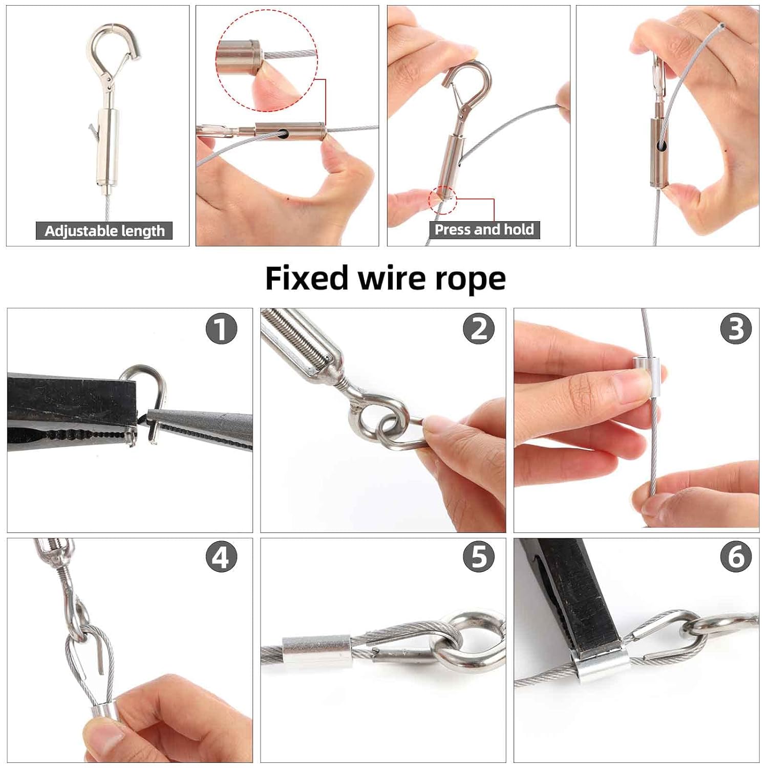 Garden Wire,304 Stainless Steel Wire 2mm Plastic Coated Wire Rope for