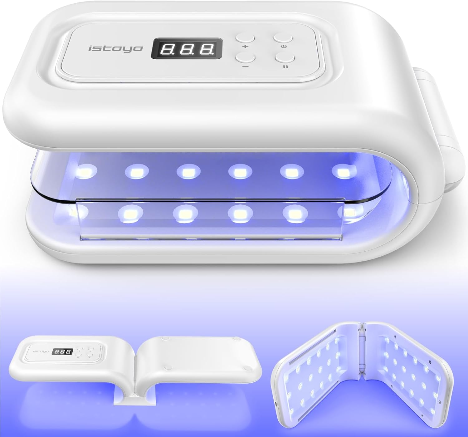 ISTOYO UV resin curing light with 36 LEDs, 7 timing modes