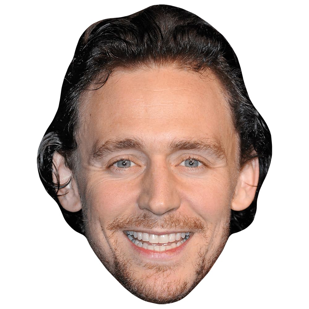 Tom Hiddleston (Curly Hair) Celebrity Mask, Flat Card Face, Fancy Dress Mask