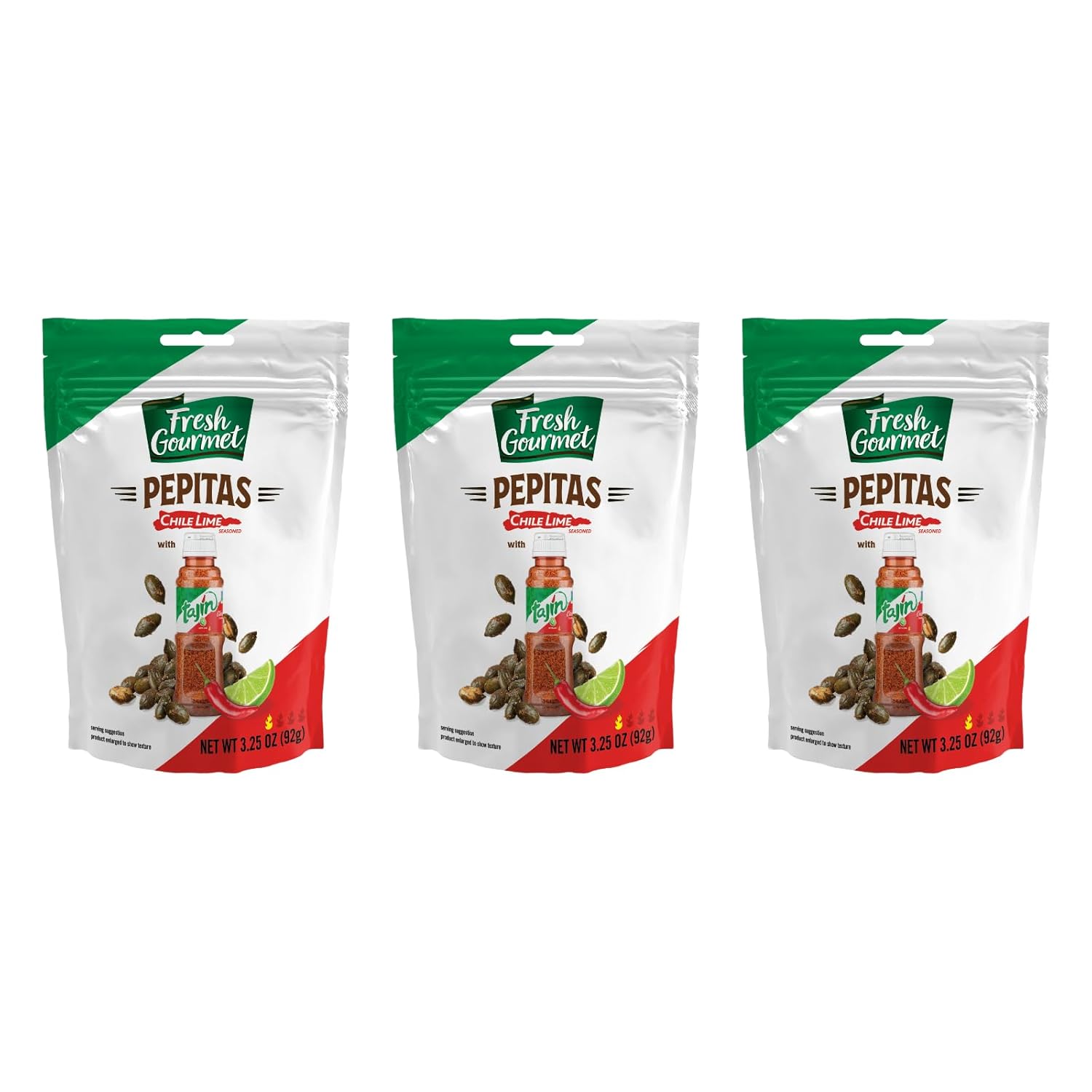 Fresh Gourmet Chili Lime Crouton Salad Topper and Snack, 4 OZ. (Pack of 6)