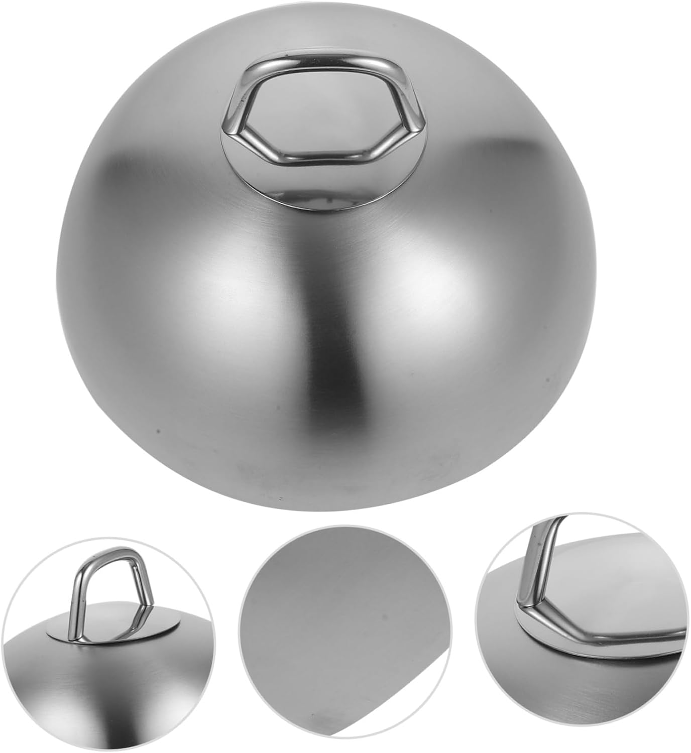 Stainless Steel Oil Food Dome Steak Cover for Restaurants Easy Grip Handle Versatile Cooking Tool to Keep Food Clean and Hot