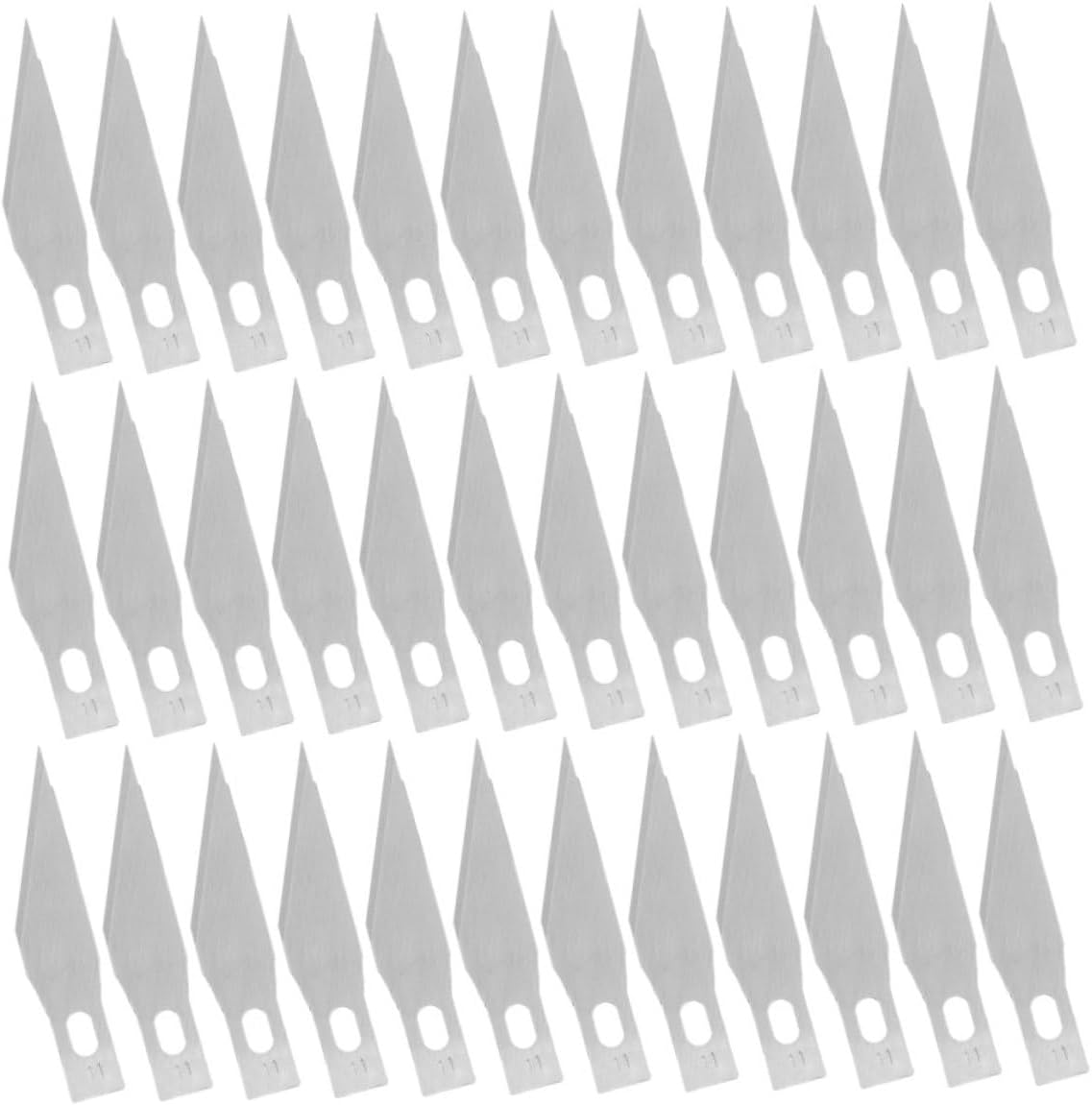 Uonlytech 1 box Replacement Craft Cutting Tool Blades Steel Trimming Blades for Durable Precision Hobby Knife Box for Home and School Crafting Projects
