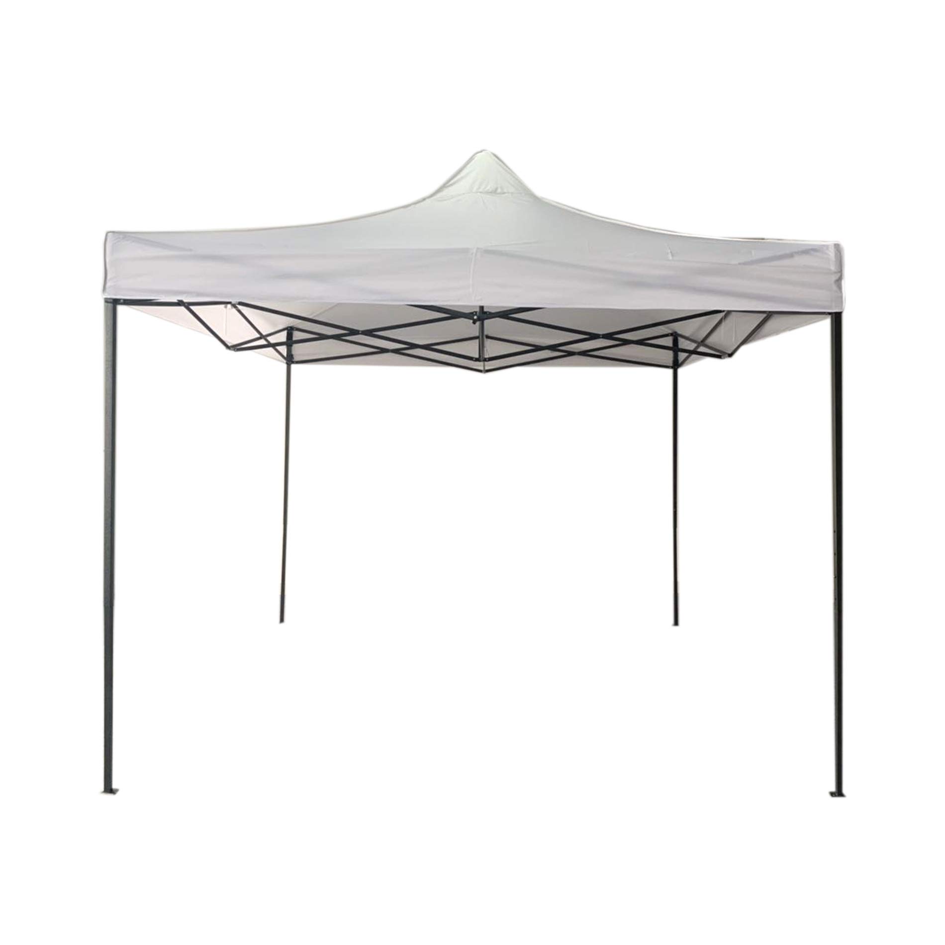 Rebecca Mobili Tonnelle en Accordéon Pliable Blanc Métal Polyester Tente de Réception Stand du Marché Jardin Pavillon - 3,1x3x3 m (H x L x P) - Art. RE6303