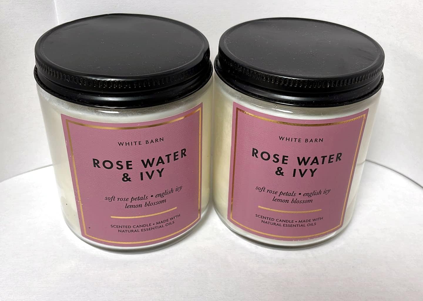 Bath and Body Works Rose Water and Ivy Single Wick Candle 7