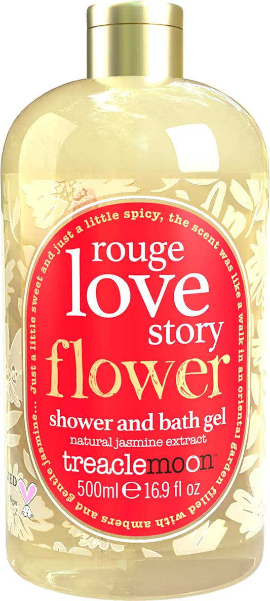 Treaclemoon Rouge Love Story Shower & Bath Gel 500ml with Natural Jasmine Extract | Paraben Free & Vegan Friendly Body Wash Gel | Treaclemoon Body Wash Gel-image-25