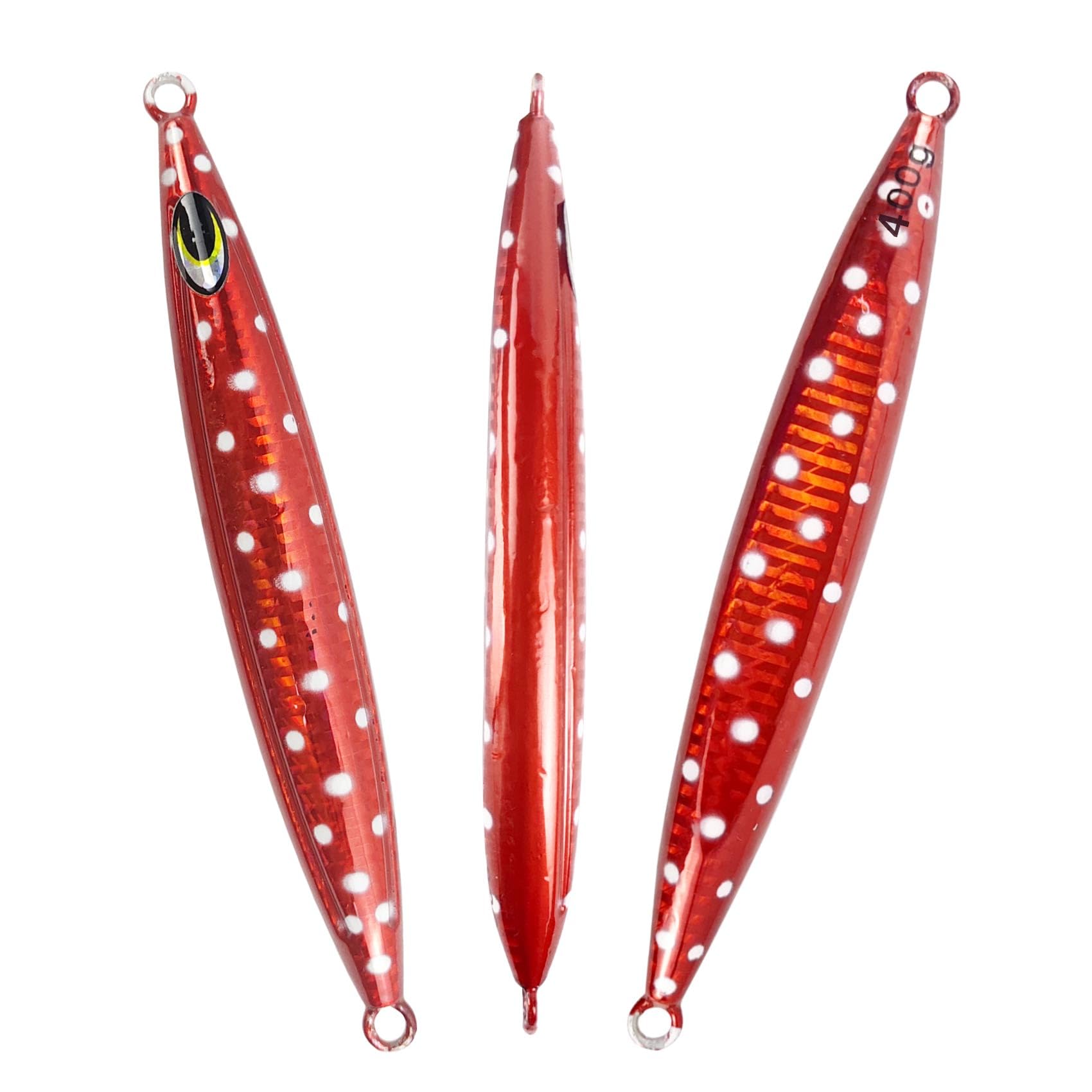 Eupheng Heavy Duty Fishing Jigs Saltwater 200g/300g/400g/500g, Glow in Dark Roller Slow Fall Lead Jig Deep Sea Fishing Jigging Lures for Tuna, Salmon, Sailfish, Grouper Snapper