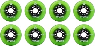 Inline Skate Wheels, Replacement Roller Skating Wheels Luminous Wheels Inline Skate Wheels 85A,Roller Blade Skating Wheels (Various Size & Color Options Available) (8-Pack),Roller Skate Wheels,Traini